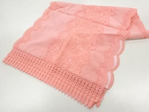 ビロードレース花模様ショール